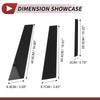 Mercedes E-Class (2010-2015) Black 6 Pcs Door Pillar Window Trim