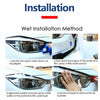 Tesla Model 3 Headlights Smoke Paint Vinyl Tint Wrap Film (2023–2024)