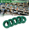 Oil Seal 14x22x8mm Seal Ring Rotary Shaft Seal TPU High Pressure Green 5 Pcs