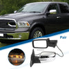 Dodge Ram 1500 with Turn Signal Lights Silver Tone 1 Pair Tow Mirrors