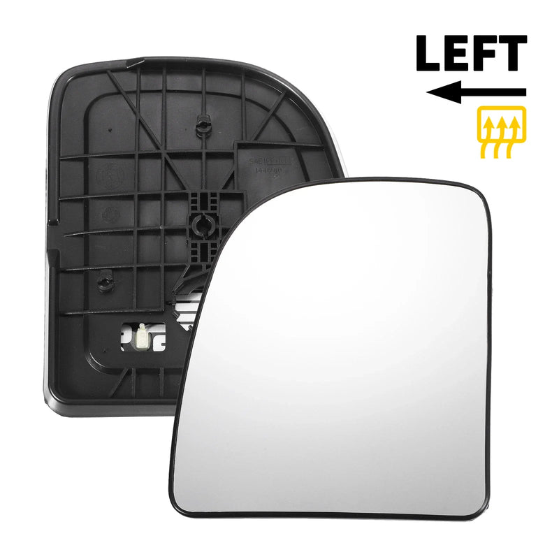 Ford E150 E250 E350 E450 Left Side Heated White Mirror Glass (2003-2023)