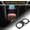 Jeep Carbon Fiber Black Rear Air Vent Armrest AC Outlet Panel Cover (N/A)