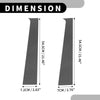 Dodge Ram 1500 (2002-2008) Black Carbon Fiber 4 Pcs Car Pillar Window Trim