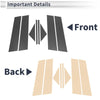 Mazda 3 Axela (2020-2024) Carbon Fiber Black 8 Pcs Door Pillar Window Trim