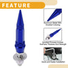 Universal Motorcycle M6 License Plate Screws Cover 82mm Deep Blue 4 Pcs