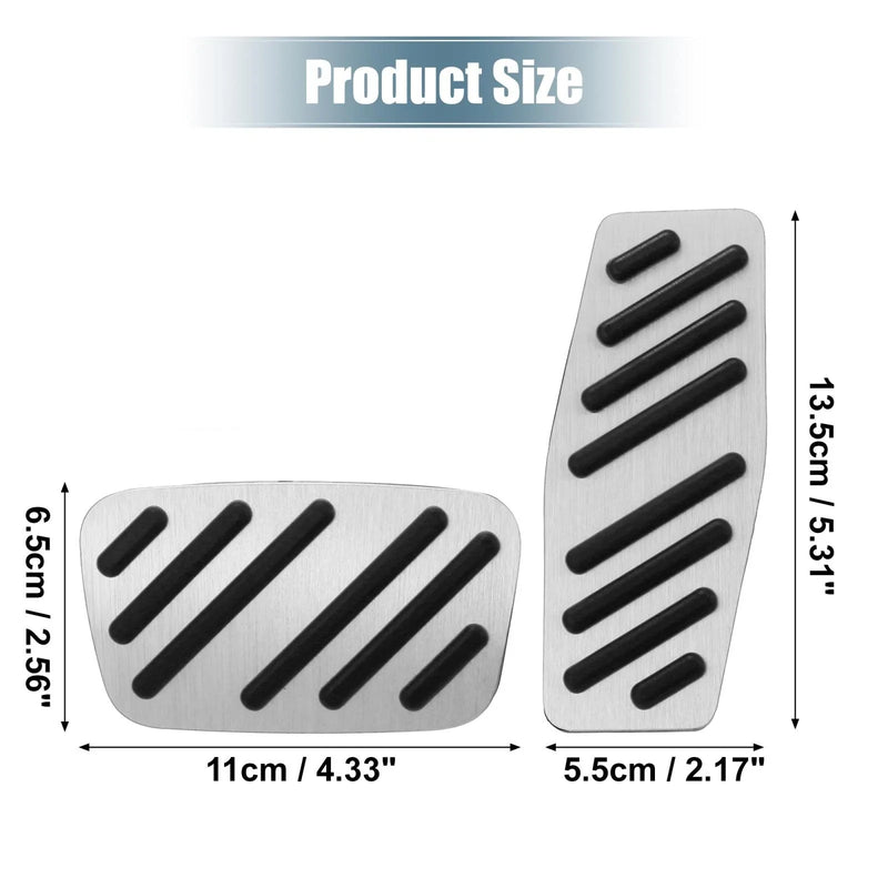 Chevrolet Impala (2015-2020) Silver Tone Foot Pedal Cover Kit