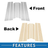 Ford Territory (2023-2024) Silver Tone 8pcs Door Pillar Window Trim