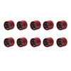 Harley Twin Cam Electra Glide Dyna 10 x Engine Cover Bolts Screw Caps CNC Red