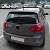 VW Golf 5 GTI R32 2 x Gloss Black Rear Window Spoiler Trim (2003-2009)