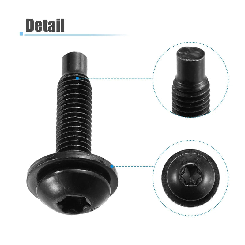 Jeep Wrangler (2007-2018) Extra Long Black 1 Hard Top Torx Screws