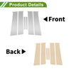 Chevy Aveo (2007-2011) Silver Tone 6 Pcs Pillar Window Trim