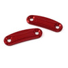 Kawasaki ZX-10R Red Rearview Mirror Block Off Base Plates Cover (2011-2015)