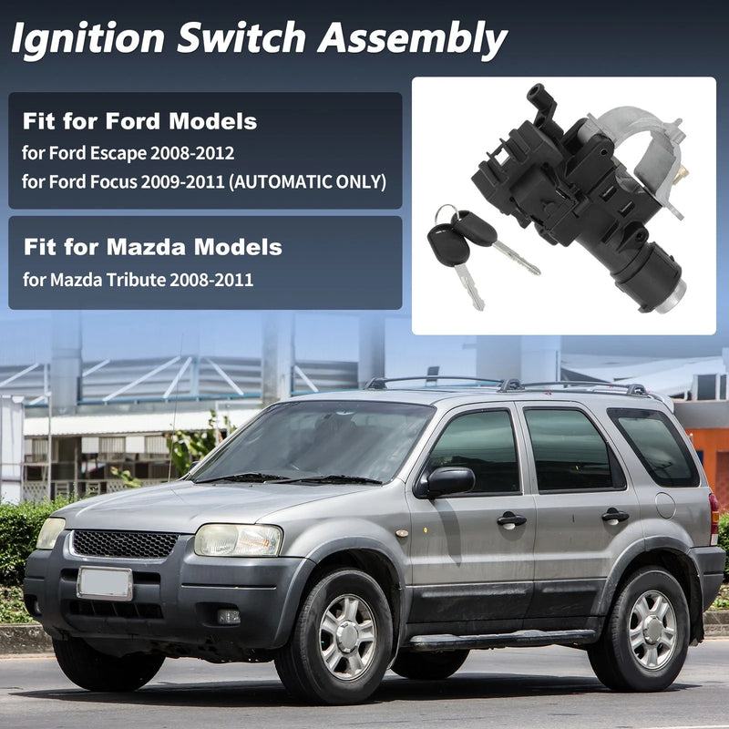 Ford Escape 2008-2012 w / 2 Keys Ignition Lock Cylinder