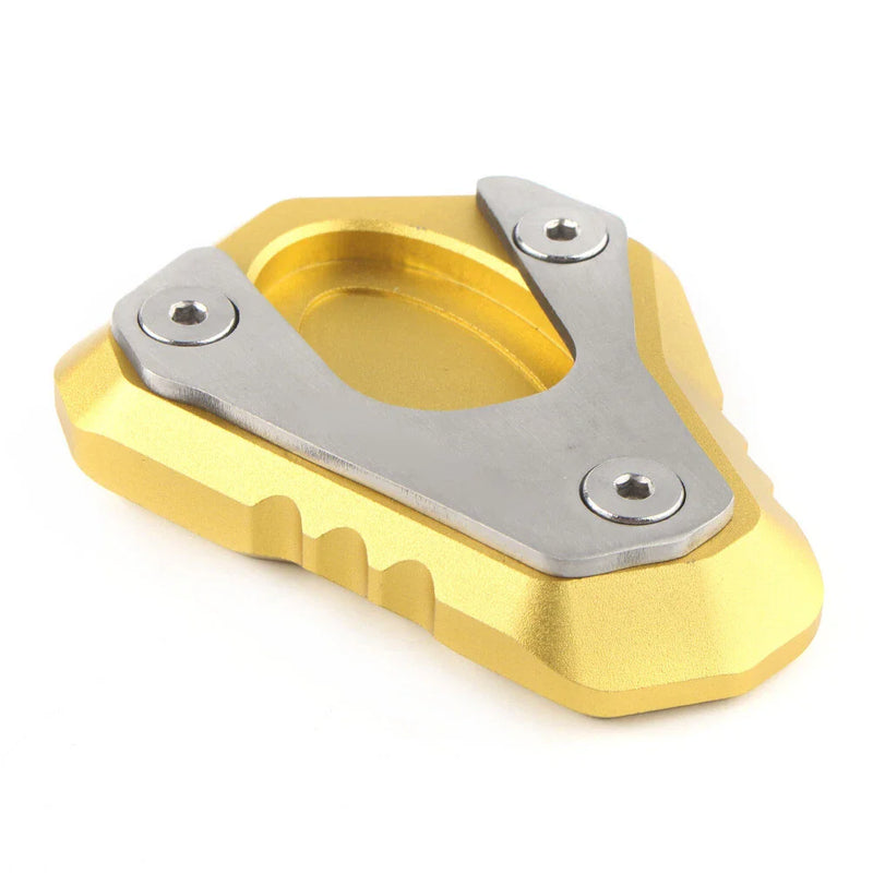 Kawasaki Z1000 Gold CNC Side Stand Kickstand Foot Plate Pad (2010-2018)