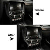 Ford Mustang Carbon Fiber Central Console CD Panel Cover Trim (2015-2019)