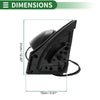 Toyota RAV4 (2013-2015) Manual Folding Black Right Side Door Mirror