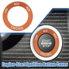 Dodge Charger Challenger Aluminum Alloy Orange Engine Start Button Sticker