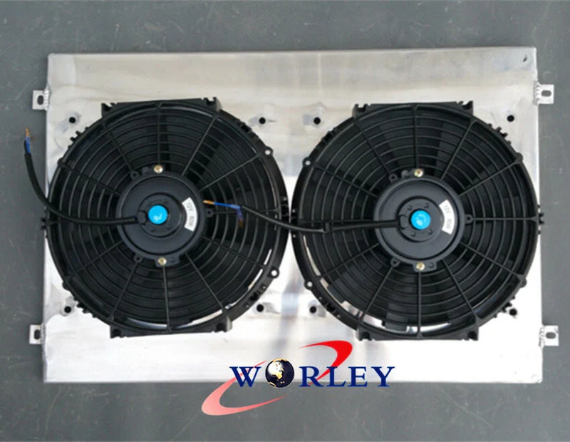Toyota Land Cruiser HDJ80 HZJ80 Aluminum Radiator Shroud & Fans (1990-1997)