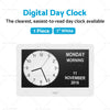 Wall - Calendar, Date, Week, Month, Year 7" LED Digital Day Clock