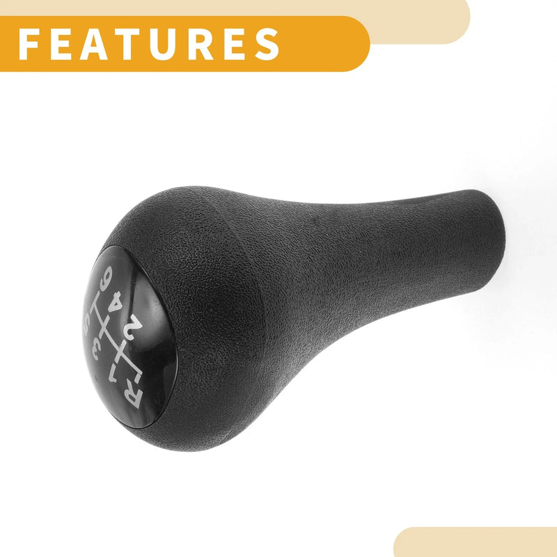 Ford Focus (2003-2007) - Black Plastic Shifter 6 Speed Gear Shift Knob