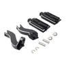 Harley Touring Electra Glide Black Rear Passenger Pedal Mounts (93-24)