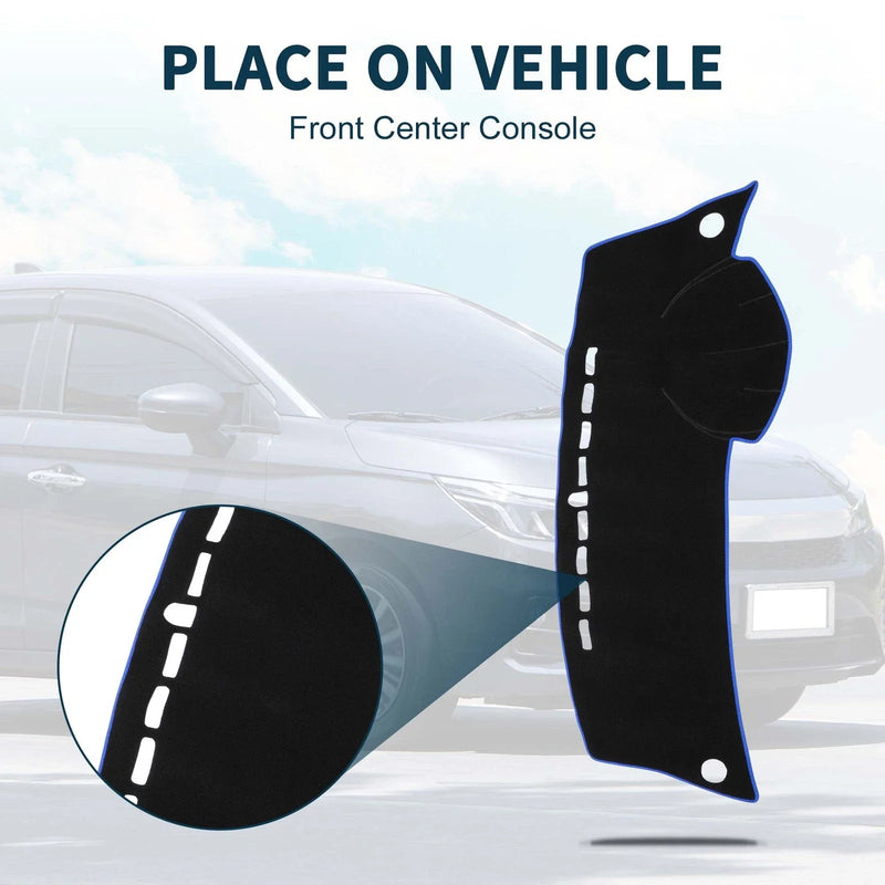 Honda City Grace (2008-2013) Sun Protector Black Blue Dashboard Cover Mat