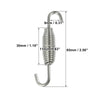 Motorcycles Exhaust Pipe Spring Hook 65mm 2.56" Stainless Steel Silver Tone