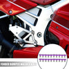 Motorcycle Car 20pcs Purple M6 Fender Bumper Washer Bolt Nut