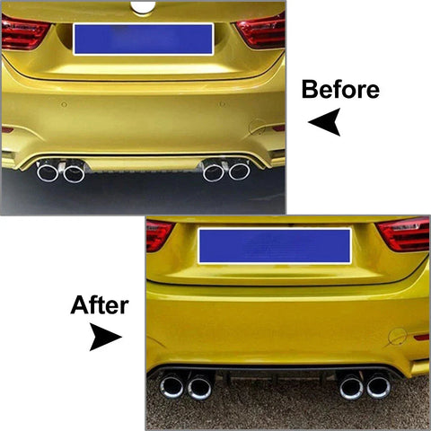 Universal Car 89mm Y Shape Double Exit Exhaust Muffler Tip