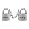 Stainless Steel Keyed Alike Padlocks 40mm - Relaxn 2 Locks with 3 Keys