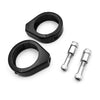 Harley Softail Black Turn Signal Mount Bracket 39mm Fork Clamp