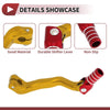 Bosuer M4 Folding Gear Shifter Lever Gold Tone Red Silver Tone