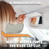 Nissan Grey Makeup Mirror Cover Sun Visor Clip