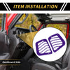 Jeep Wrangler JL JLU (18-24) Purple Dashboard Side Air Vent AC Outlet Cover