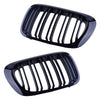 BMW 3 Series E46 M3 Gloss Black Kidney Grille (2000-2006)