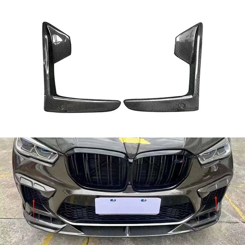 BMW X5M F95 2020-2023 Carbon Fiber Front Bumper Vent Cover Trim