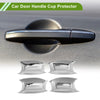 Hyundai Fiesta Chrome Silver Tone 4 x Pcs Car Door Handle Cup Protector