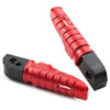 Street Scrambler 900 T100 T120 Red Aluminum Rear Footrests (2016-2023)