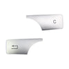 Mercedes Benz C E GLK GLS Class Silver Multimedia Button Covers