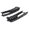 Audi A5 S-Line S5 Black Front Bumper Fog Light Grilles Covers (2013-2016)