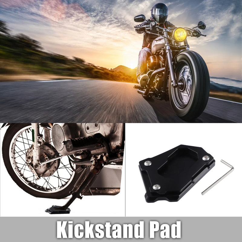 BMW R1250GS 2018-2019 Aluminum Alloy Kickstand Plate Pad (Black)