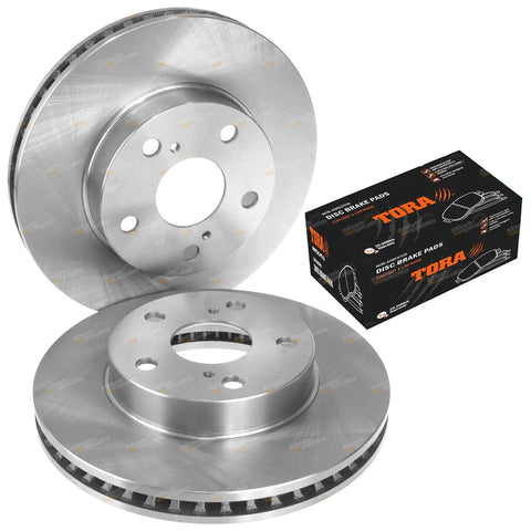 Toyota Hilux Front Disc Brake Rotors + Pads (2008–2016)