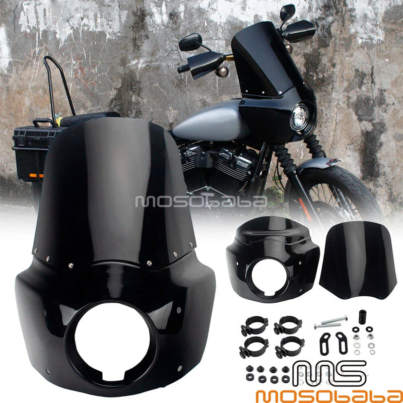Harley Softail Low Rider FXLRS Tall Headlight Fairing Windshield (2020-2022)