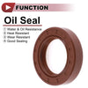 Oil Seal / 35x55x12mm Brown 2 Pcs / Seal Ring Rotary Shaft Seal FKM Rubber