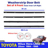 Weatherstrip Rubber Door Seal Inner Outer Fits 1984-88 Toyota Hilux LN50 2-Door