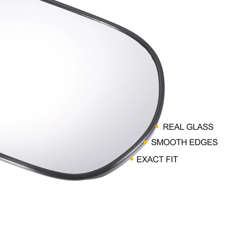 Honda Civic Left Right White Mirror Glass w/ Back Non-heated (2006-2011)