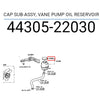 Soluna AL50 (97-99), Corolla Altis Vane Pump Oil Reservoir Cap (01-07)