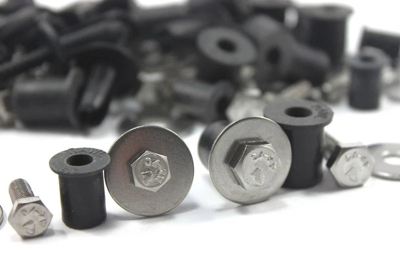 Lotus Elan M100 Stainless Steel Wheelarch Liner Bolts Rubber Nuts