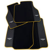 Bentley Flying Spur (2019-2023) Orange Trim AutoWin Black Floor Mats