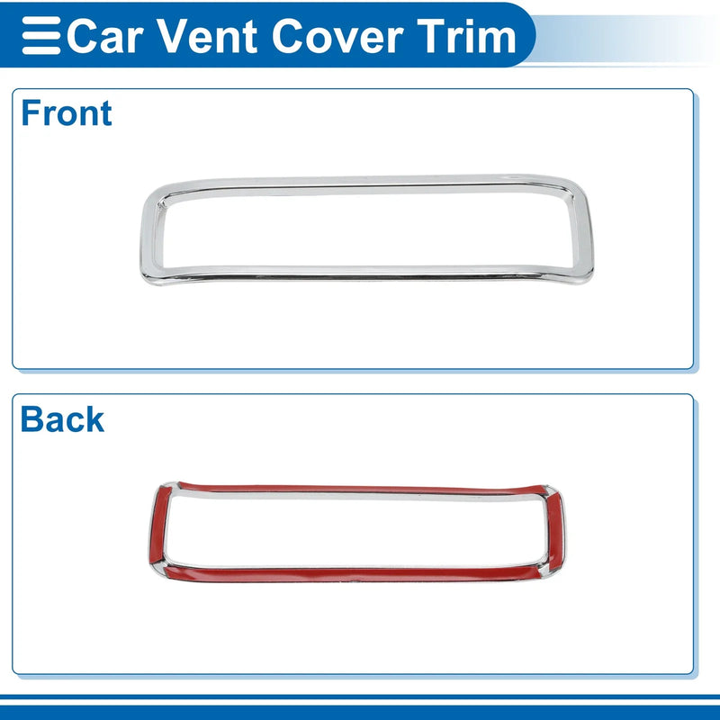 Jeep Gladiator JT (2020-2024) 7 x ABS Silver Hood Air Outlet Vent Cover Trim